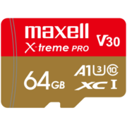 麦克赛尔Maxell 智尊极速 MicroSDXC TF MicroSD 存储卡U3 A1 V30 内存卡 64GB Class10 读速100MB/S