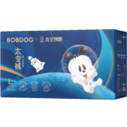 巴布豆（BOBDOG）【老爸抽检】太空裤纸尿裤 轨道式导流 双重吸锁软奢防漏尿不湿 L号36片/包