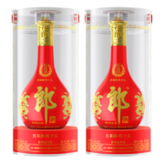有券上：郎酒  红花郎十五（15）陈酿 53度 酱香型白酒 500ml*2瓶装