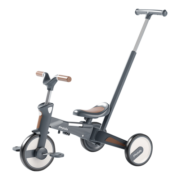 普洛可（PLAYKIDS）三轮车平衡滑步儿童宝宝1-6岁能折叠手推车可折叠溜娃座位可调 S02-2-高富帅【升级版】