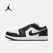 NIKE 耐克 air jordan 1 女鞋aj1低帮板鞋 DR0502-101 黑白