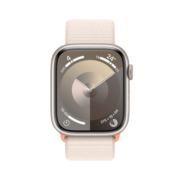 Apple Watch Series 9 智能手表GPS + 蜂窝款45毫米星光色铝金属表壳星光色回环式运动表带电话手表MRP43CH/A