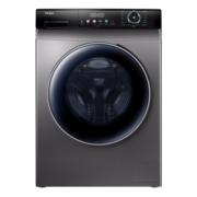 海尔（Haier）洗衣机10KG直驱变频滚筒洗衣机全自动晶彩智能投放洗烘一体机蒸汽除菌空气洗家用洗衣机 以旧换新 10KG晶彩玉墨银+洗烘一体+空气洗护+直驱变频