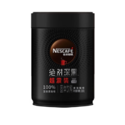 PLUS会员：Nestle 雀巢 绝对深黑 深度烘焙 速溶黑咖啡粉 200g*1罐