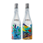 沱牌  艺术沱牌 50°浓香型白酒 纯粮酿造  蓝+粉 480ml*2瓶 双瓶装