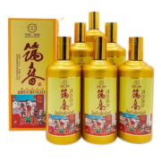 筑春酒 53度 500ml*6瓶 酱香型白酒 好日子 整箱装