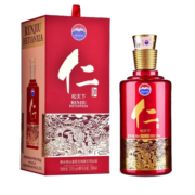 茅台 仁酒 和天下 酱香型白酒 53度 500ml 单瓶装
