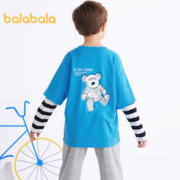 Balabala 巴拉巴拉 儿童假两件印花长袖上衣+卫裤 65元包邮（需领券）