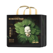 巴布豆（BOBDOG）【老爸抽检】奇迹奢宠拉拉裤花苞凤凰草植萃舒敏婴儿尿不湿学步裤 【拉拉裤】L号24片