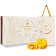 PLUS会员：乾生元 流心奶黄月饼礼盒 8饼 400g *5件