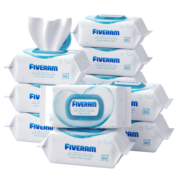 五羊（FIVERAMS）冰川水婴儿手口湿巾80抽×10包 湿纸巾婴儿洗脸巾纸品宝宝湿巾