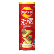 需首单礼金：Lay's 乐事 无限薯片 嗞嗞烤肉味 104g*4件