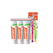 Elmex 艾美适 含氟儿童牙膏 50ml*3+儿童牙刷两支装