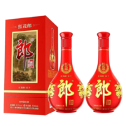 京东百亿补贴：郎酒53度郎牌郎酒红花郎十年500ML*2酱香型白酒双瓶装
