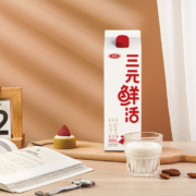 三元鲜活 超高温杀菌高品质牛乳低温纯牛奶 950ml