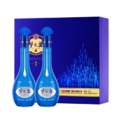 88VIP会员，洋河 梦之蓝M6 52度 浓香型 礼盒装 500mL*2瓶 含酒杯