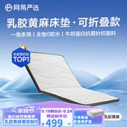 YANXUAN 网易严选 天然乳胶黄麻椰棕床垫 0胶水学生老人护脊养腰硬质薄垫子抗菌防螨 90*190*6cm