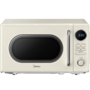 美的（Midea）复古微波炉 家用小型小尺寸转盘式光波炉 好清洁老人用 简单速热超节能M2F 杏色 20升