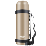 哈尔斯保温壶户外旅行大容量不锈钢车载保温瓶1200ml 香槟金1200ml【生产日期2019年】