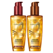 欧莱雅奇焕润发护发精油100ml+100ml(小红瓶+小棕瓶 强韧柔顺防损伤)