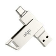 aigo 爱国者 学生价：128GB U盘 USB3.0 银色  USB/Type-C 双口