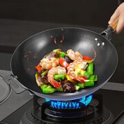 古臻匠 铁炒锅 32cm  赠锅铲