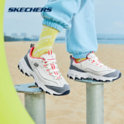 Skechers斯凯奇女鞋运动鞋缤纷撞色奶茶熊秋季新款复古增高老爹鞋