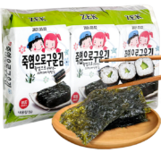 PLUS会员、概率劵：Zek 竹盐海苔紫菜包饭寿司即食烤海苔  5g*3包