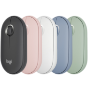 罗技（Logitech)PEBBLE 无线蓝牙轻音鼠标 家用办公便携时尚鼠标 女生可爱鼠标 PEBBLE 布朗熊