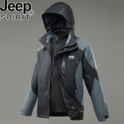 Jeep Spirit 三合一可拆卸内胆冬季保暖防寒冲锋衣外套 男女多色