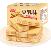 PLUS会员：bi bi zan 比比赞 豆乳威化饼干252g*3件