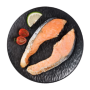 plus会员：美加佳 即食熟冻盐烤三文鱼220g（55g*4块）（银鲑）*4件+凑单（赠2件）