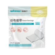 PLUS会员: 稳健 医用纱布一次性绷带 6cm*6m 2卷/袋＊2件