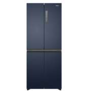 Haier【新品】海尔冰箱406升家用十字对开门双开门变频一级能效超薄嵌入式风冷无霜大容量四门电冰箱 406升星石蓝+一级双变频+风冷无霜+母婴空间