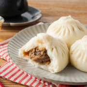 中华老字号，三和四美 鲜肉/香菇/萝卜丝扬州包子 640g*4袋