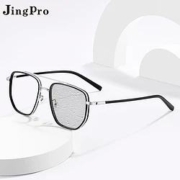 JingPro 镜邦 1.67防雾+变色+防蓝光镜片（一镜三用）+K0002黑色镜框