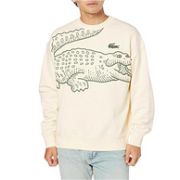 LACOSTE 法国鳄鱼 23秋季新款男士鳄鱼印花纯棉圆领卫衣 SH8248