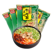plus会员:阿宽 正宗兰州牛肉面 4袋装＊6件