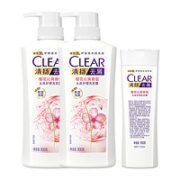 CLEAR 清扬 去屑清樱花露水润净屑留香洗发水500gx2+100g