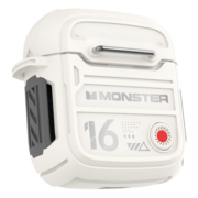 魔声（Monster）XKT16无线半入耳式蓝牙耳机重低音超长续航运动跑步高清通话降噪高音质机甲耳机苹果华为小米通用 米色【新版蓝牙5.3+高清通话】