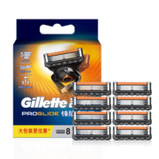 吉列(Gillette)亲肤刀片剃须刀片刮胡刀片非吉利 锋隐刀头 锋隐致顺5层超薄刀片(8刀头不含刀架)