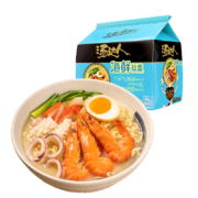 Plus会员:统一 方便面 汤达人 海鲜拉面风味 方便面113g*5 五连包