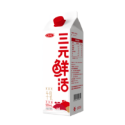 限地区、概率券:三元鲜活 超巴高温杀菌工艺高品质牛乳纯牛奶950ml/盒