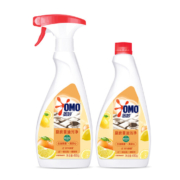OMO 奥妙 食品级除菌厨房重油污净喷雾（柠檬西柚）480g*2瓶*2件
