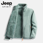 Jeep Spirit 吉普 2023冬季新款双面穿立领摇粒绒珊瑚绒加厚外套 多色