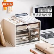 Citylong 禧天龙 桌面收纳盒抽屉式 1抽屉4分格