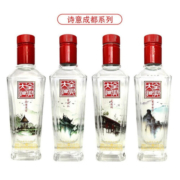 全兴 全兴大曲 诗意系列 52度浓香型礼盒装白酒100mL*4瓶（含礼品袋） 诗意成都 默认1