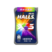 PLUS会员、需首购：HALLS荷氏  XS 0糖小冰珠薄荷糖 缤纷水果味1瓶 15g