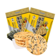 plus会员、概率券：旺旺 厚烧海苔 膨化食品 休闲零食 385g+山药片35g*2件
