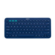 罗技（Logitech）K380 键盘 蓝牙办公键盘 女友 便携超薄键盘 笔记本键盘 蓝色